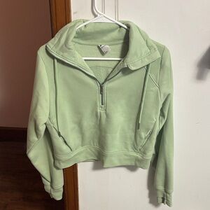 All in Motion Mint Green Half-Zip Hoodie